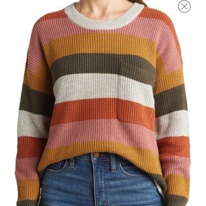 NWT Madewell Thompson Pocket Pullover Sweater Arctic Ice